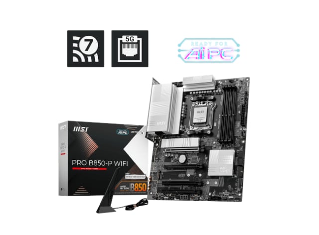 MSI Pro B850-P WiFi AM5 DDR5 ATX - Gaming PC Component | High Performance Hardware