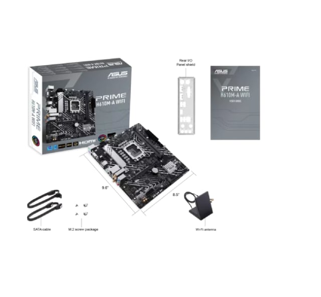 ASUS Prime H610M-A WiFi Micro ATX - Gaming PC Component | High Performance Hardware