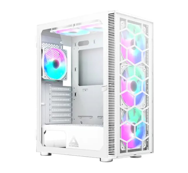MONTECH X3 GLASS WHITE - Gaming PC Component | High Performance Hardware
