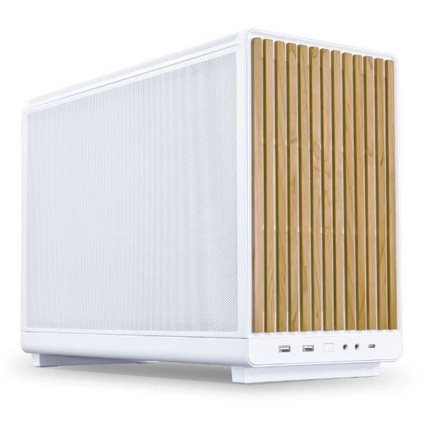 LIAN LI A3-mATX WHITE/WOOD - Gaming PC Component | High Performance Hardware