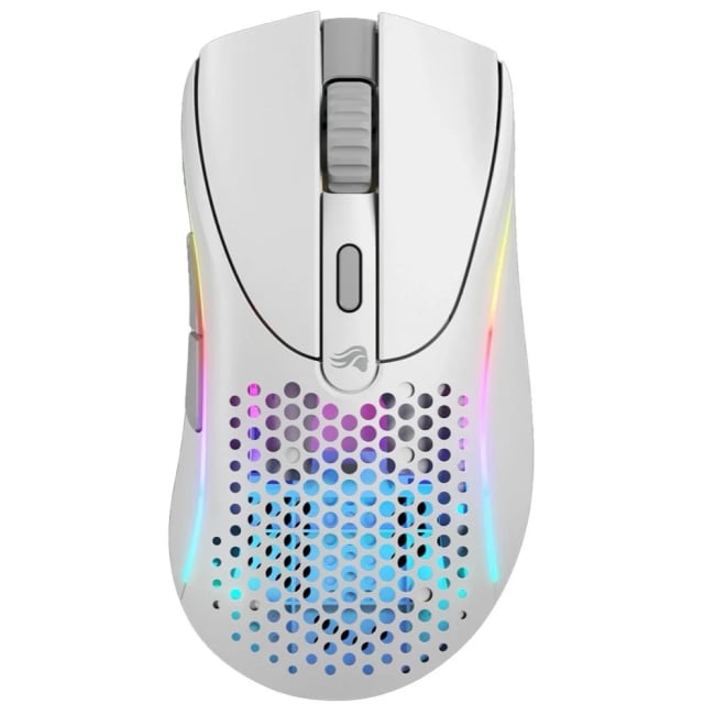 Glorious Model D 2 Wireless Optical RGB Gaming Mouse - White - Gaming PC Component | High Performance Hardware
