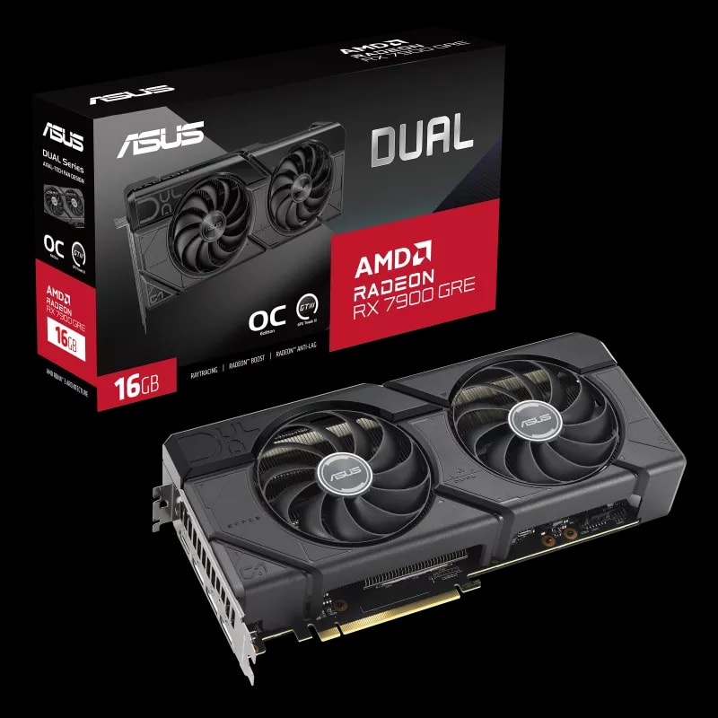 ASUS Dual Radeon™ RX 7900 GRE OC Edition 16GB GDDR6