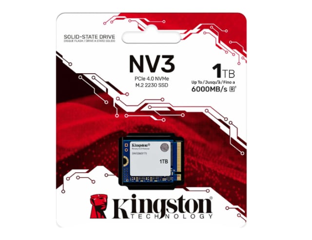 KINGSTON NV3 NVMe PCIe Gen 4.0 SSD 1TB - Gaming PC Component | High Performance Hardware
