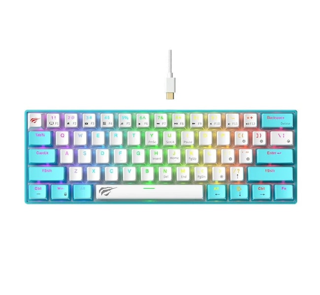 HAVIT KB903L Gaming Keyboard White Blue