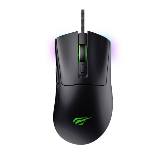 Havit MS966 Gaming Mouse Black & Green - Gaming PC Component | High Performance Hardware