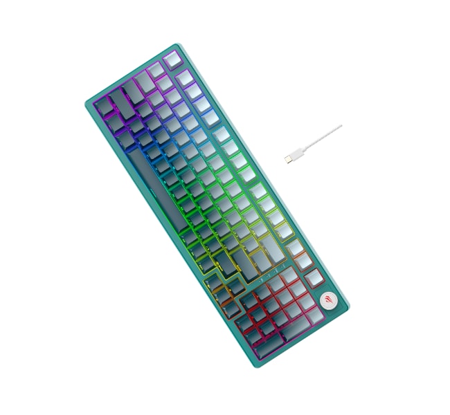 HAVIT Mechanical Keyboard KB899L RGB WHITE+GREEN