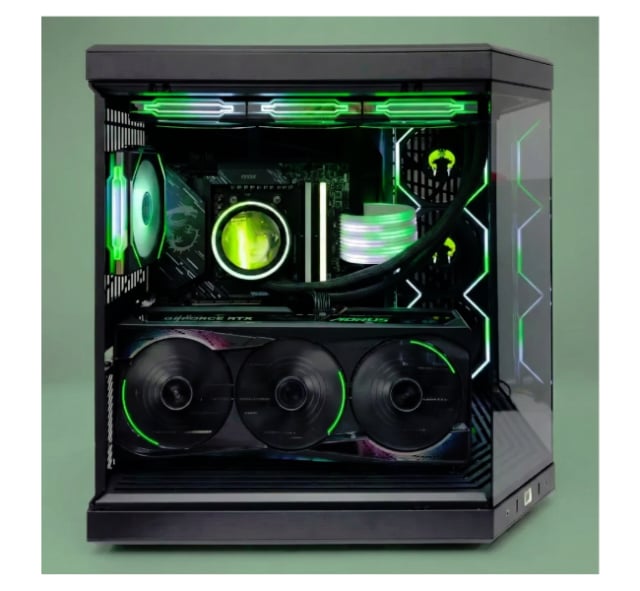 HYTEFIRE Zentrax (Ryzen 7 9800X3D, RTX 5080 16GB GPU, 32GB DDR5 RAM) - Gaming PC | Custom Gaming Computer