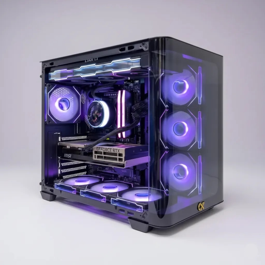 PANOVEX Curvion (Ryzen 7 9800X3D, RTX 5080 16GB GPU, 64GB DDR5 RAM)