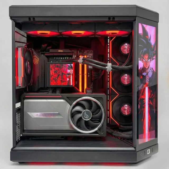 HYTEFIRE Vantix (Ryzen 7 9800X3D, RTX 5090 32GB GPU, 64GB DDR5 RAM) - Gaming PC | Custom Gaming Computer