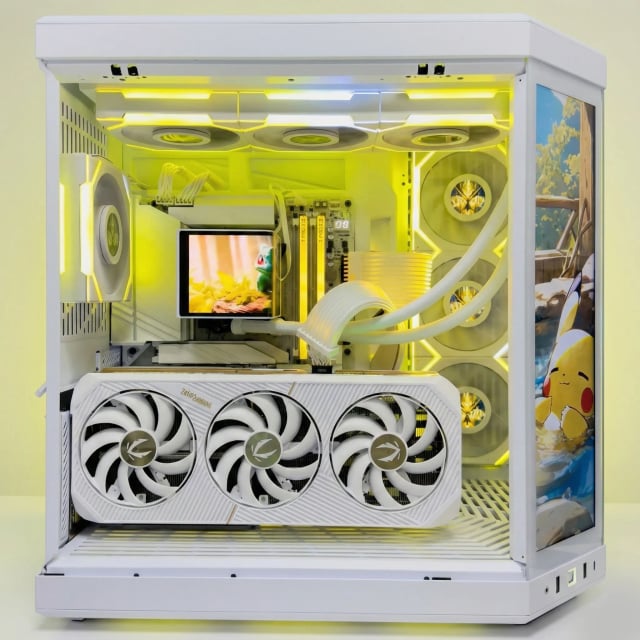 HYTEFIRE Polaris (Ryzen 7 9800X3D, RTX 5080 16GB GPU, 64GB DDR5 RAM) - Gaming PC | Custom Gaming Computer