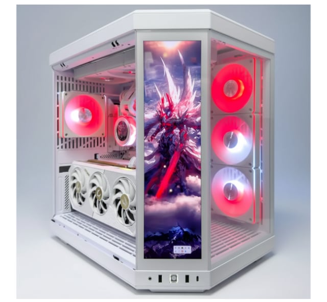 HYTEFIRE Kinetic (Ryzen 7 9800X3D, RTX 5080 16GB GPU, 64GB DDR5 RAM) - Gaming PC | Custom Gaming Computer