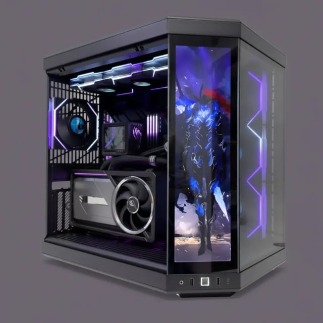 HYTEFIRE Astrion (Ryzen 9 9950X3D, RTX 5090 32GB GPU, 96GB DDR5 RAM) - Gaming PC | Custom Gaming Computer