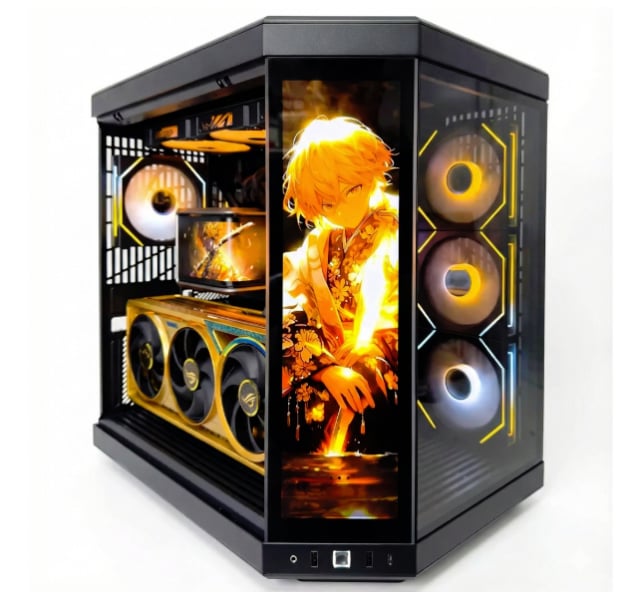 HYTEFIRE Solarion (Ryzen 9 9950X3D, RTX 5090 32GB GPU, 64GB DDR5 RAM) - Gaming PC | Custom Gaming Computer