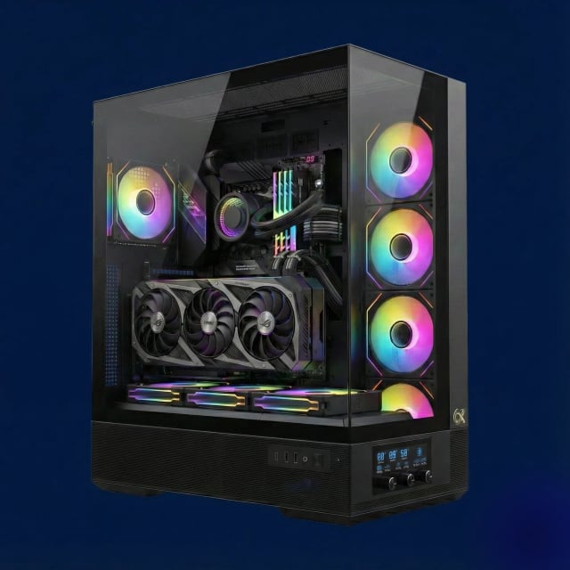 XIGMA Frozion (Intel Core Ultra 7 265K, RTX 5080 16GB GPU, 32GB DDR5 RAM) - Gaming PC | Custom Gaming Computer