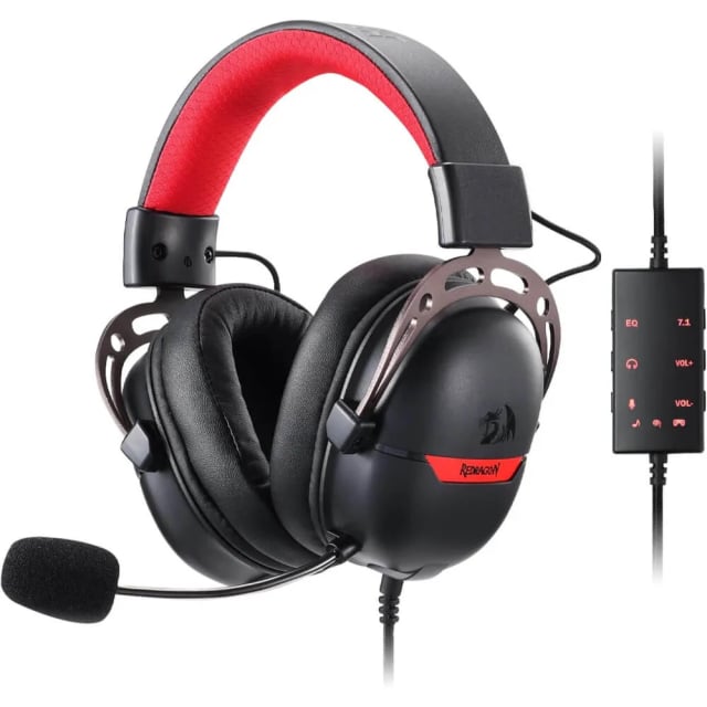 Redragon H376 AURORA USB Wired Gaming Headset - Gaming PC Component | High Performance Hardware