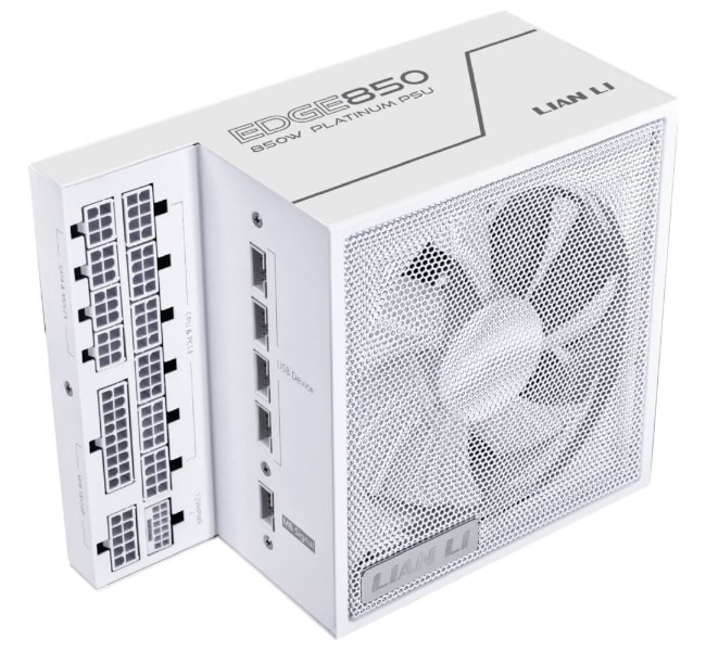Llian li Edge 850 UK 80 PLUS Platinum Power supply White