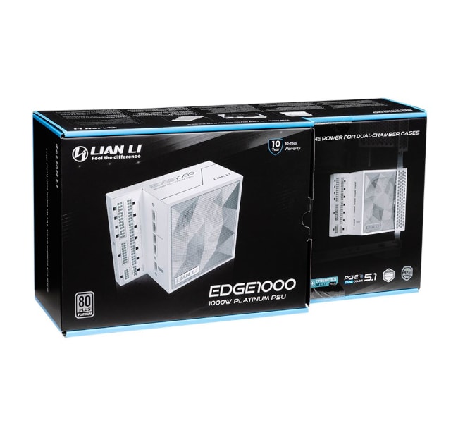 Lian li Edge 1000 UK 80 PLUS Platinum Power supply White
