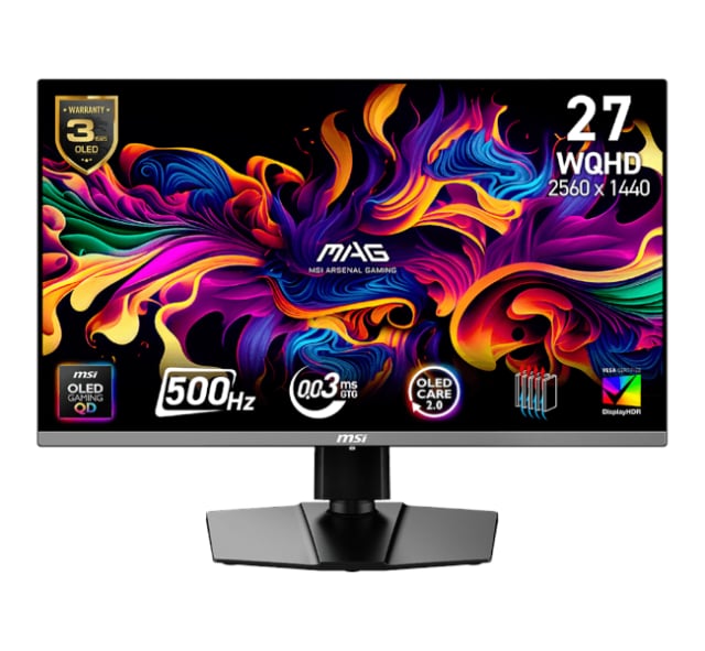 MSI MAG 272QP QD-OLED X50 BLACK - Gaming PC Component | High Performance Hardware