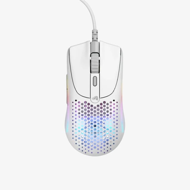 Glorious Model O 2 Mini RGB Wired Gaming Mouse - Matte White - Gaming PC Component | High Performance Hardware