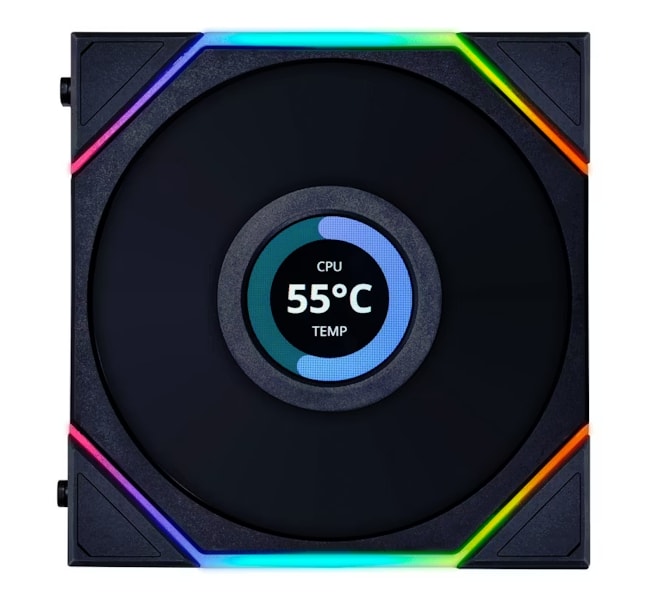 Lian Li UNI FAN TL-LCD Wireless Reverse 120 Black (1pc)