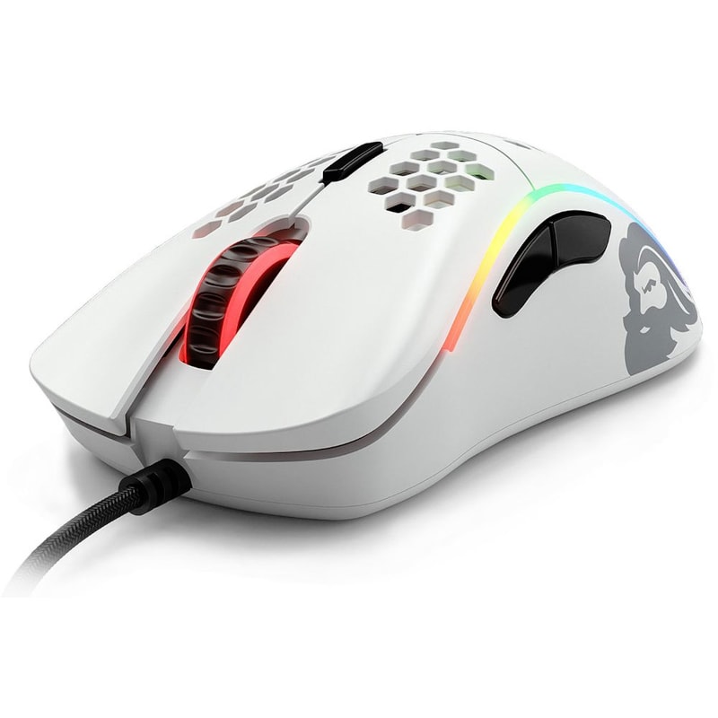 Glorious Model D Minus Lightweight RGB Gaming Mouse - Glossy White